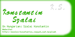 konstantin szalai business card